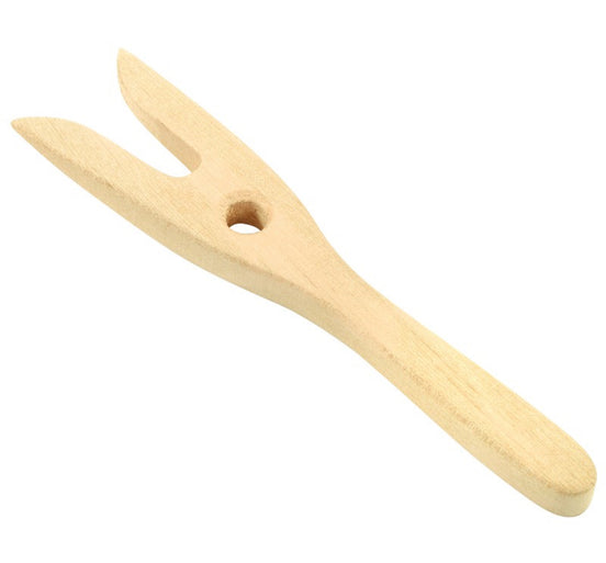 Strickgabel aus Holz, 16cm