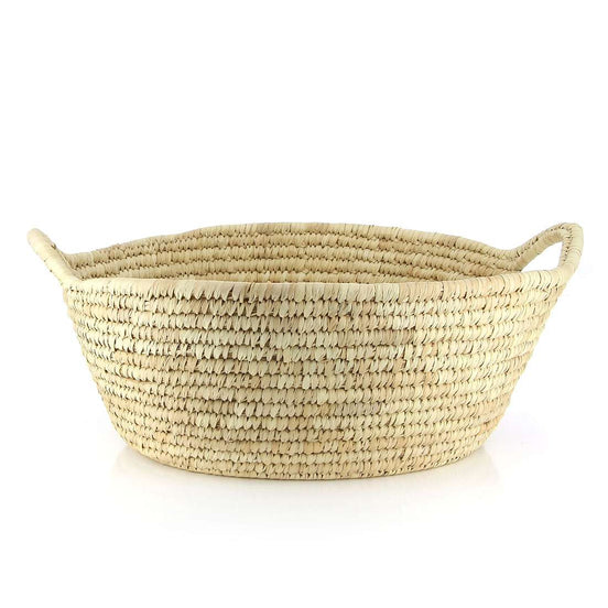 Ovaler Korb WANNE aus Palmblatt, 45x55cm