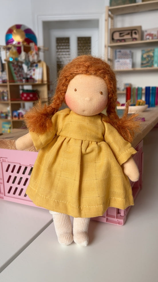 Stoffpuppe Anna inspiriert nach Waldorf, 25 cm