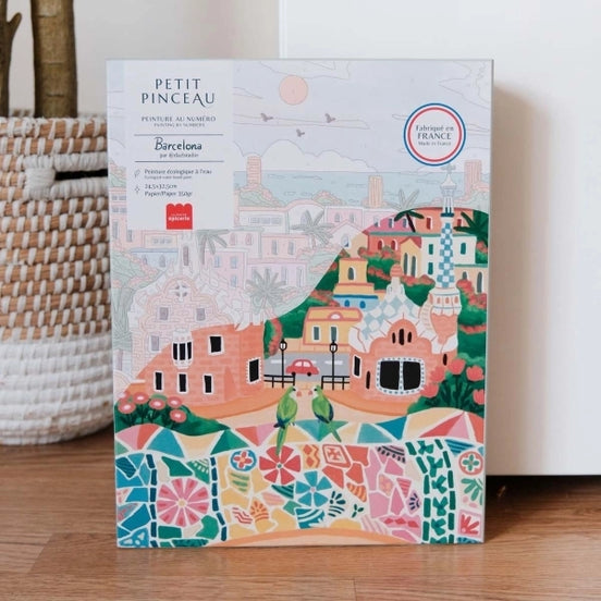 DIY Set Malen nach Zahl BARCELONA • für Erwachsenen