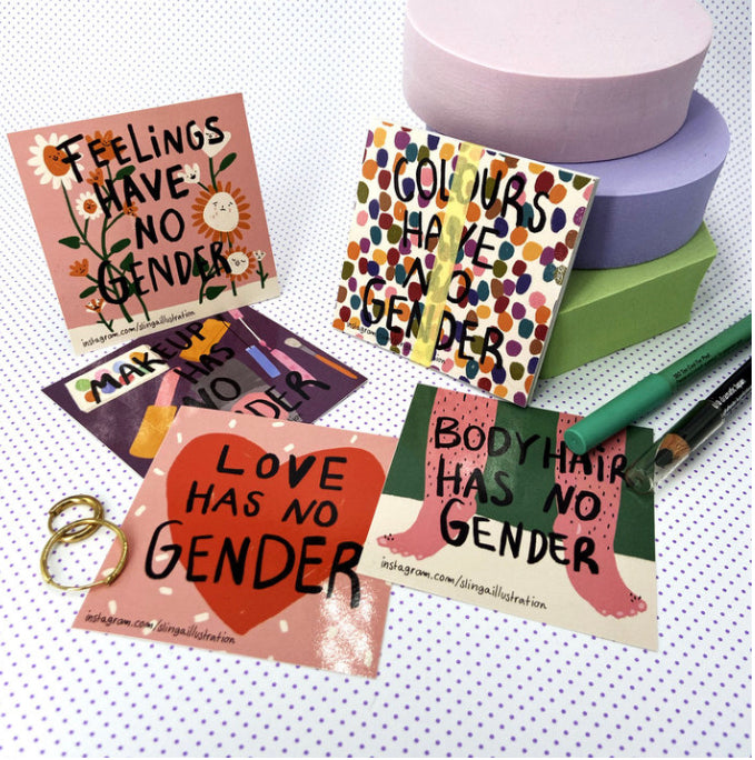 Sticker Gender roles (einzeln)