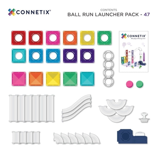 Kugelbahn Magnetbausteine Launcher Pack - 47 Teile (lieferbar ab 26.9)