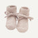 Booties "Toni" aus Merinowolle (0-12 Mo), rosewood