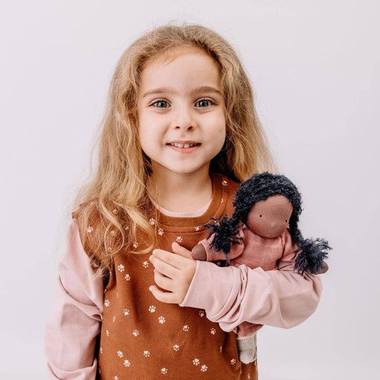 Stoffpuppe Sarah inspiriert nach Waldorf, 25 cm