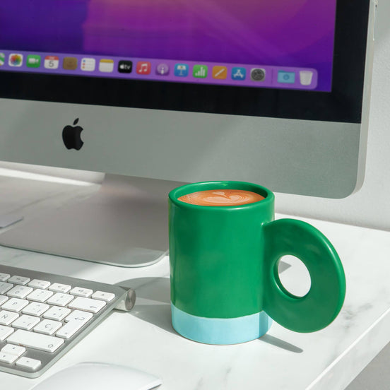 Grüne Tasse „Circle“