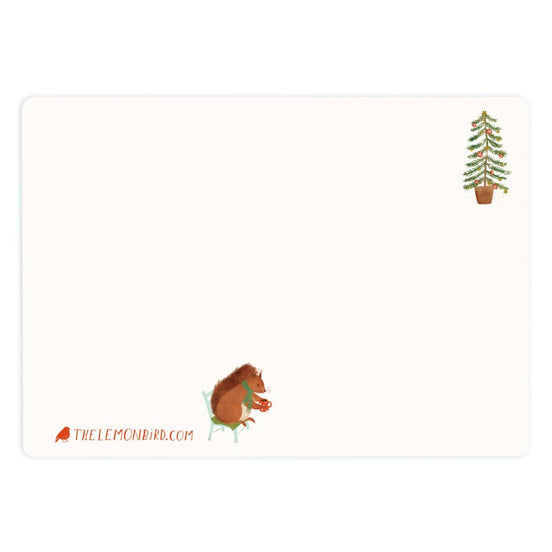 Postkarte Eichhörnchenhaus