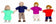 Biegepuppe, 4er Familie