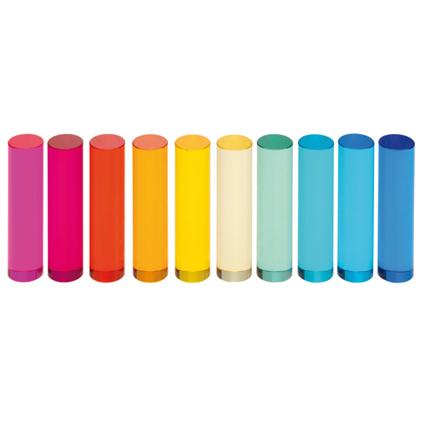 Zylinder aus Acryl, 10er Set