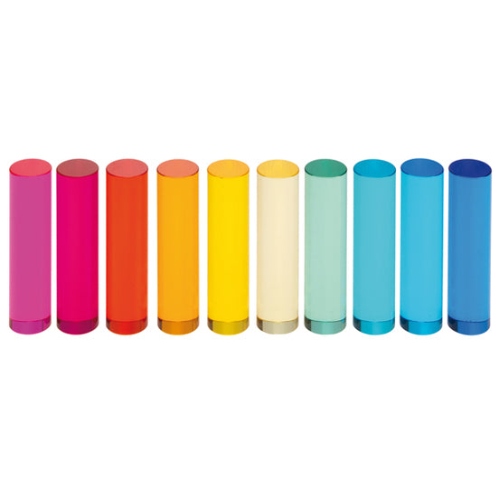 Zylinder aus Acryl, 10er Set
