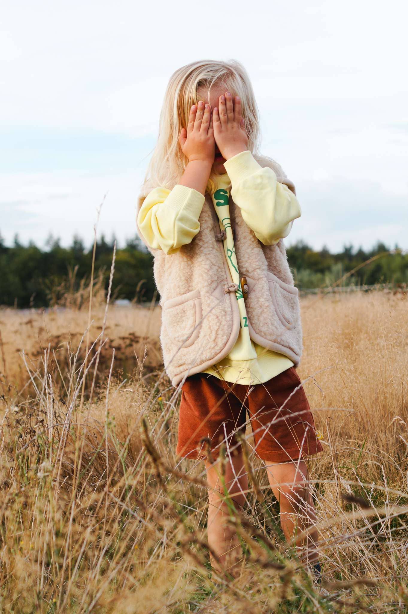 Wollweste Kind, Beige