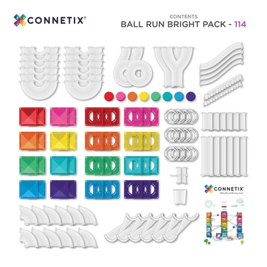 Kugelbahn Magnetbausteine Bright - 114 Teile