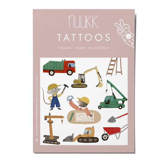 Bio Tattoos für Kinder, Baustelle