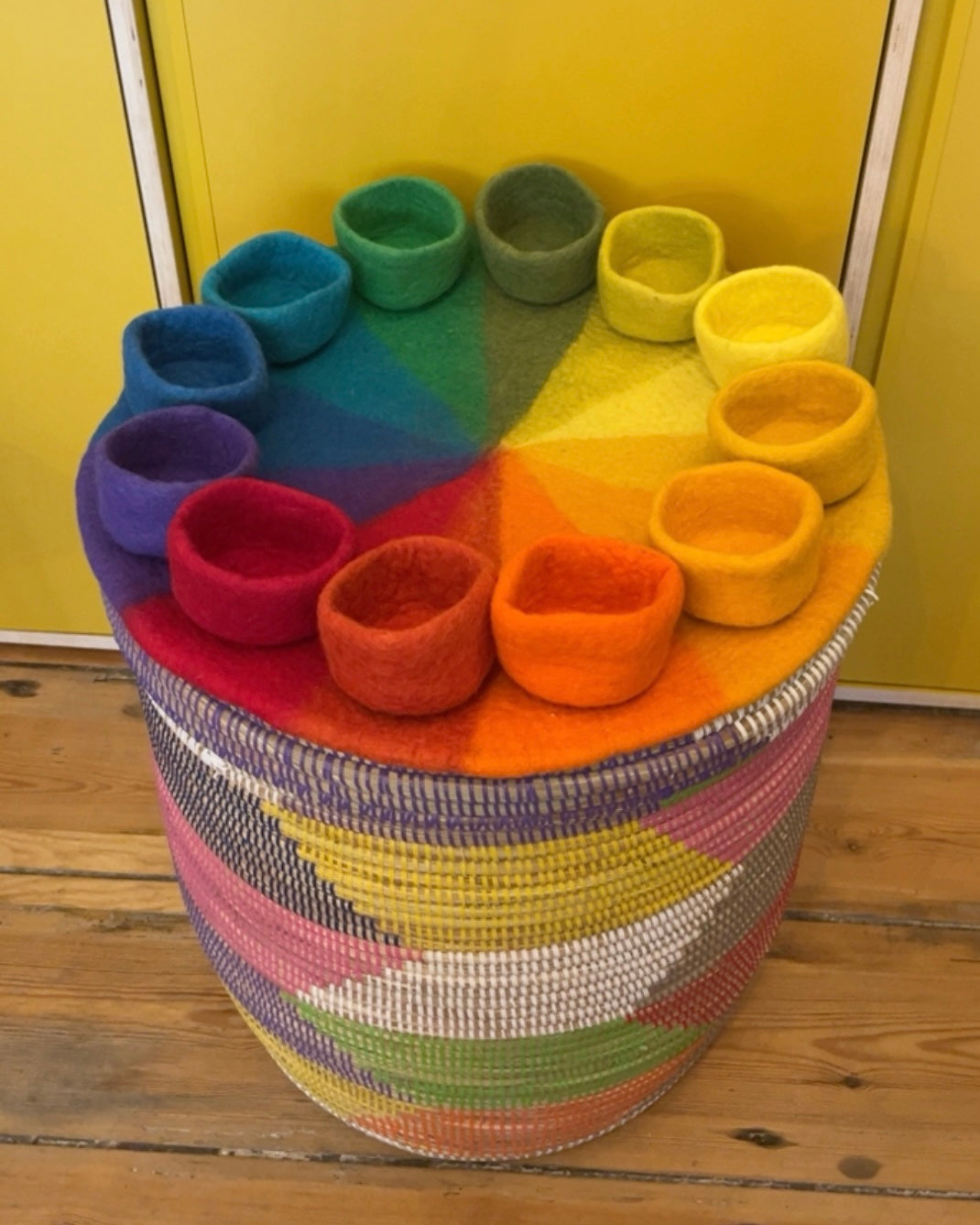 Schälchen aus Filz, 100% Wolle