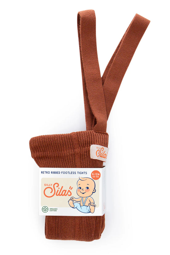 Legging mit Trägern, Cinnamon footless