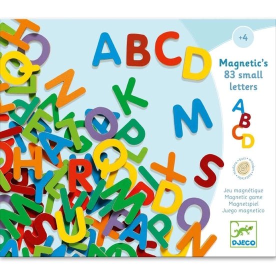 Kleine magnetische Buchstaben