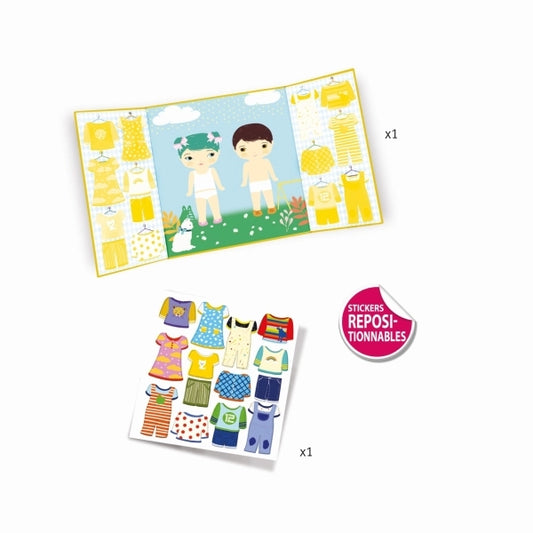 Stickerdekor: Kleidung (wiederverwendbar)
