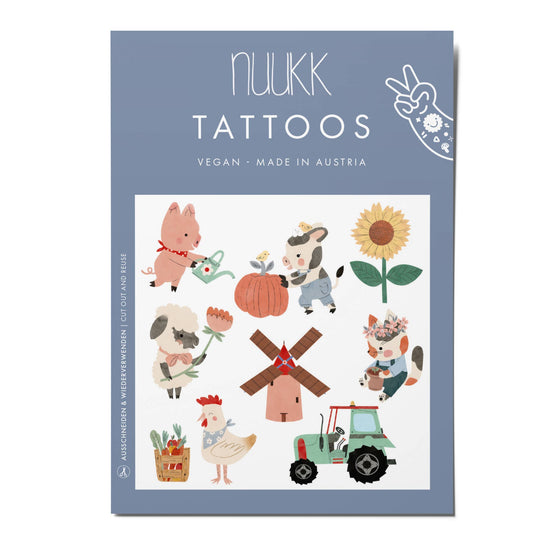Bio Tattoos für Kinder, Bauernhof