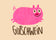 Postkarte Gutschwein