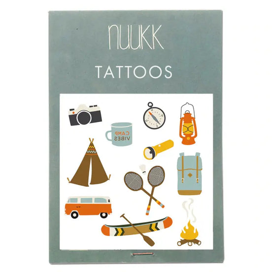 Bio Tattoos für Kinder, Camping