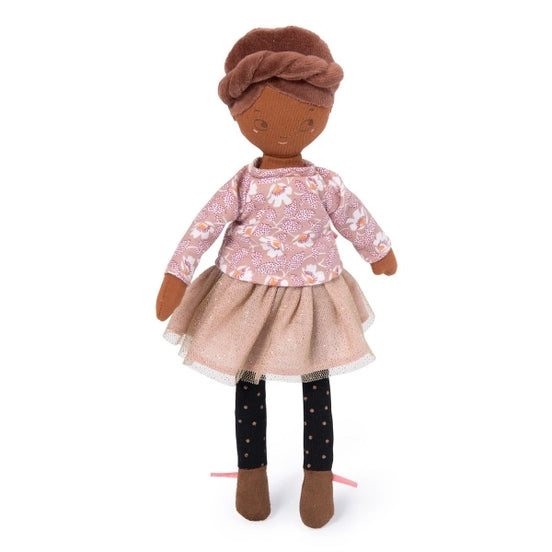 Stoffpuppe Mademoiselle Rose, 26cm