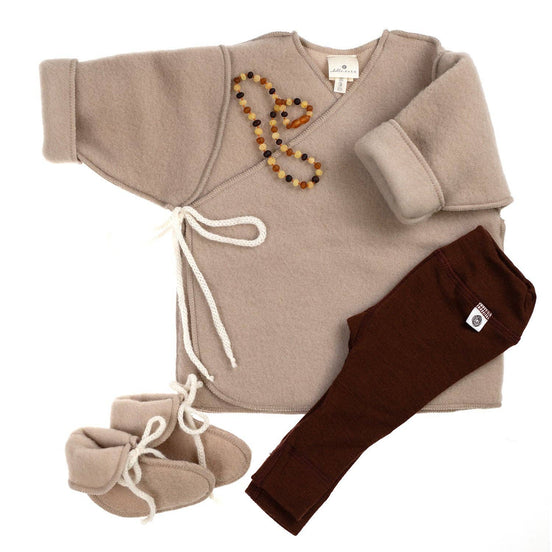 Wollfleece Wickeljacke, Sand