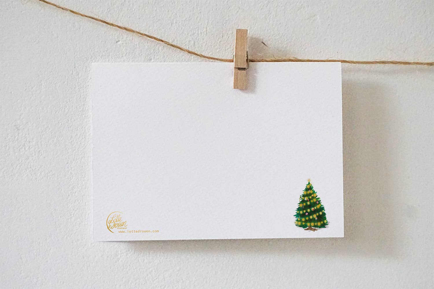 Postkarte Tannenbaum
