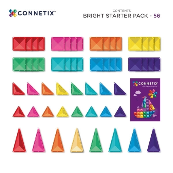 Starter Pack Magnetbausteine Bright - 56 Teile (lieferbar ab 26.9)