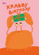 Postkarte Krabby Birthday