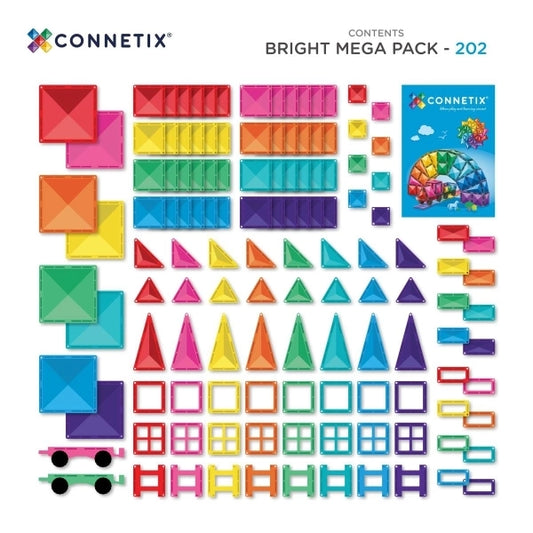Creative Magnetbausteine Bright MEGA PACK - 202 Teile