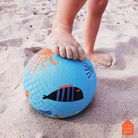 Ball aus Naturkautschuk, Meer ∅18cm