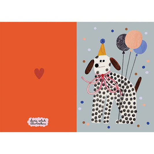 Klappkarte Party Hund