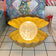 Muschel Lampe, Gold mit Glitzer