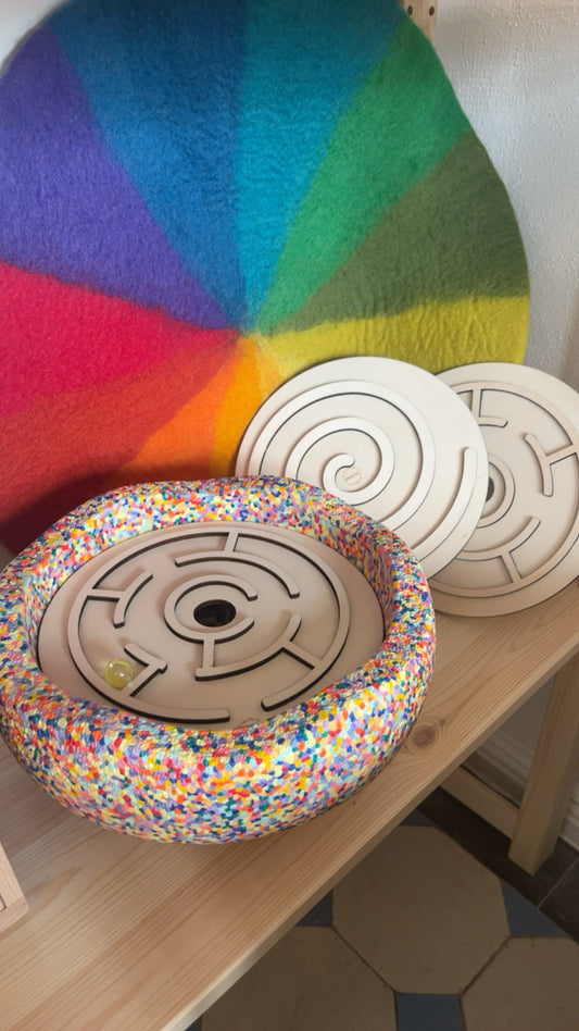 Spirale Kullerscheibe für Stapelstein