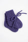 Booties aus Merinowolle (0-6 Mo), Traube