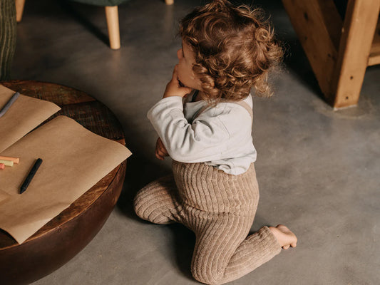 Legging mit Trägern GRANNY, Peanut Blend footless