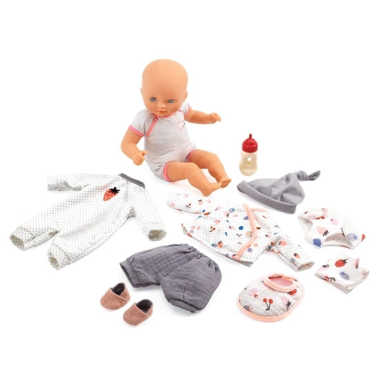 Puppe Pomea Vanille im Koffer