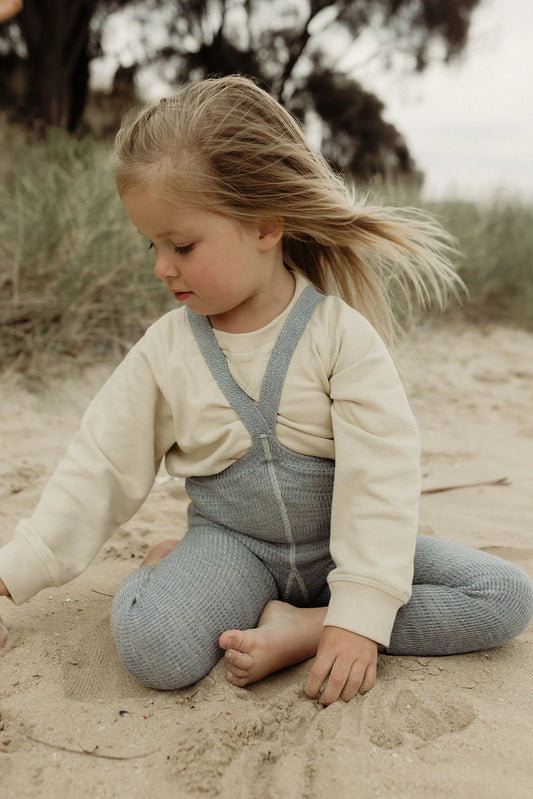 Legging mit Trägern, Marshmallow Sky footless