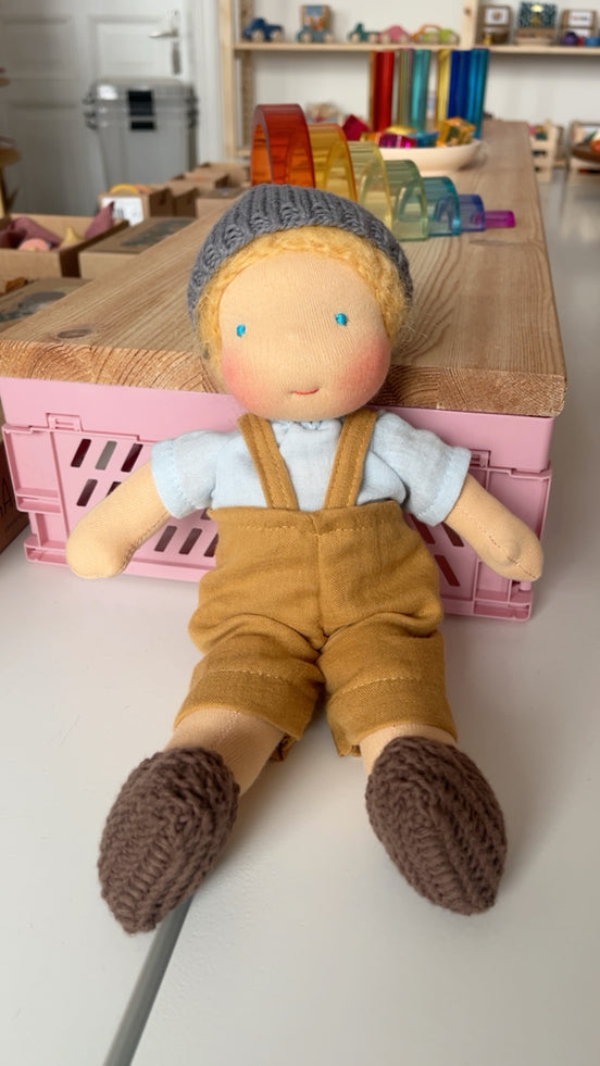Stoffpuppe Tio inspiriert nach Waldorf, 30 cm
