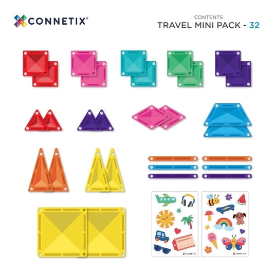 Magnetbausteine Travel Mini Pack - 32 Teile in Metallbox