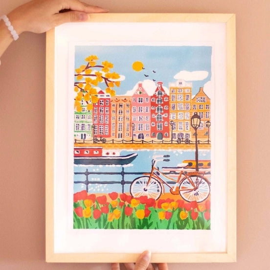 DIY Set Malen nach Zahl AMSTERDAM • für Erwachsenen