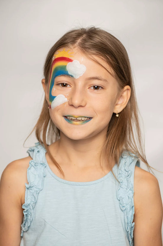 Kinderschminken - 6 Regenbogenstifte