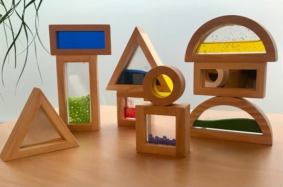 Sensory Blocks - 12 Bausteine mit Füllung