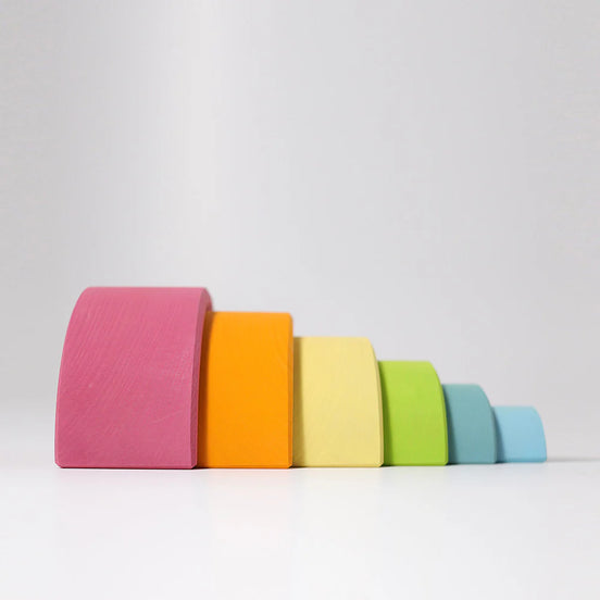 Pastell Regenbogen, mittel (6-teilig)