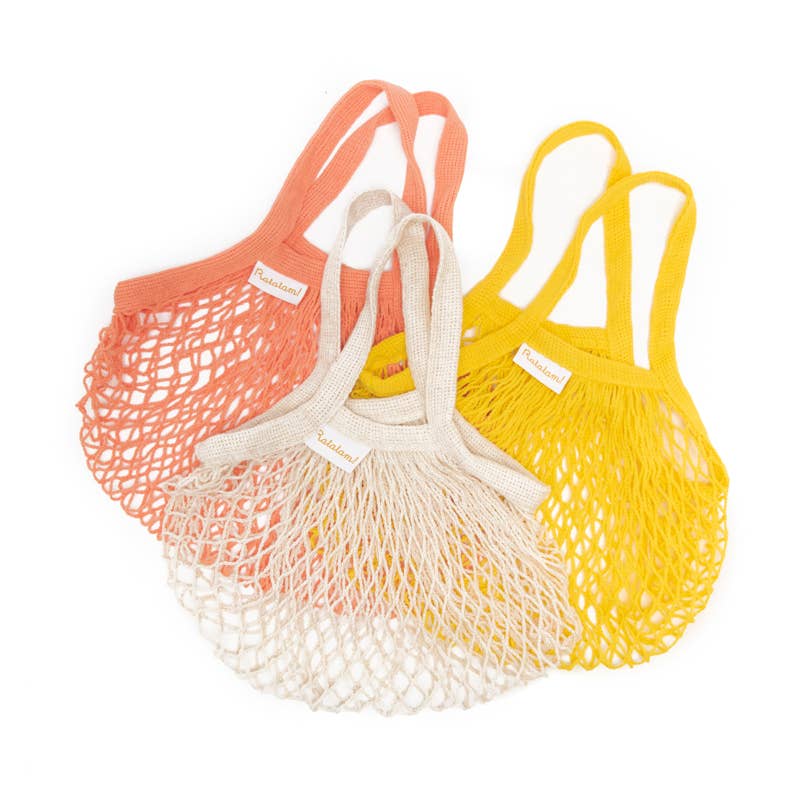 Kleine Netztasche aus 100% Baumwolle