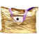 Wendetasche glänzend, Gold/Lila
