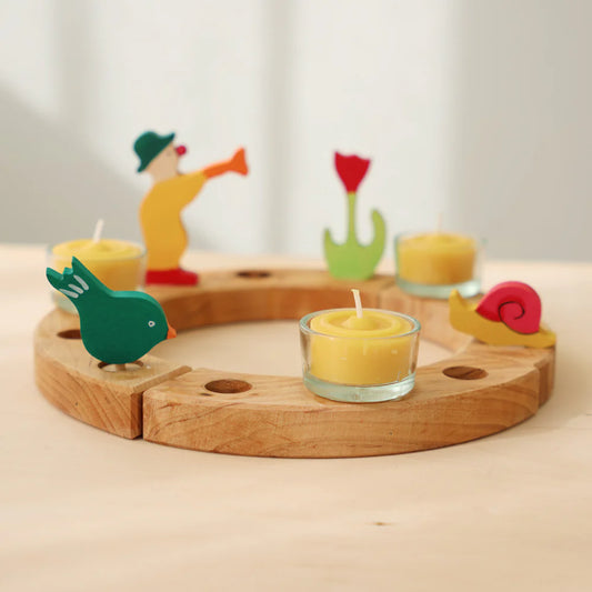 Teelichthalter aus Glas, 1 Stk.