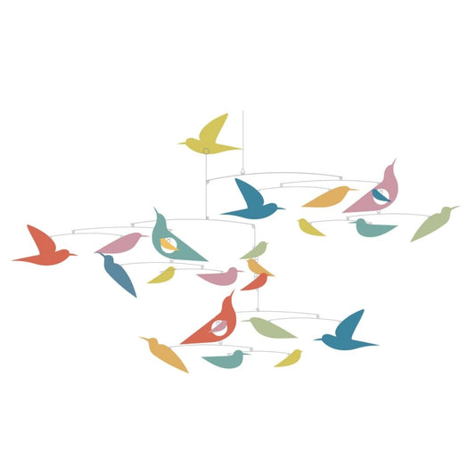 Papier Mobile Bunte Vögel