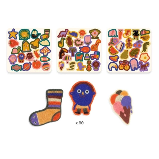 60 Filzsticker - Einfach witzig