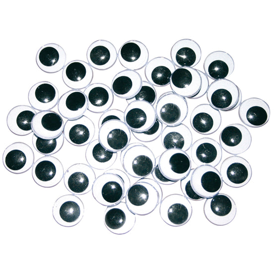 Wackelaugen 18 mm Schwarz/Weiß