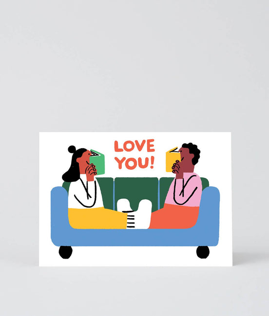 Klappkarte Love you Readers